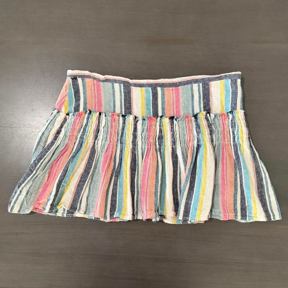 Banjara Women's Linen Multicolor Skirt